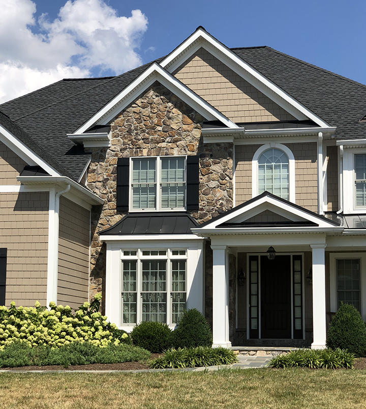 Kingston Mosaic House Front, Real Stone Veneer, Natural Stone Veneer, Sawn Thin Stone Veneer