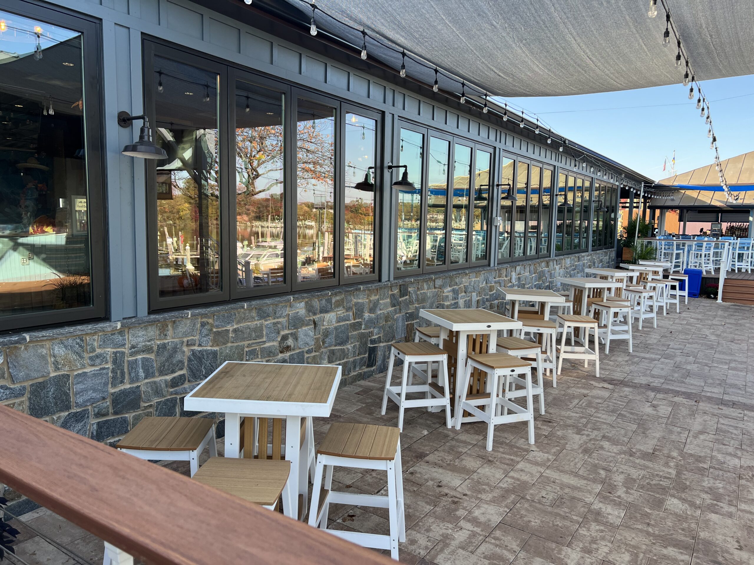 IMG_0579 Natural Stone Veneer installed on a waterfront restaurant
