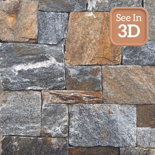 Chesapeake Roughly Rectangular Stone Veneer Swatch with 3D Call Out